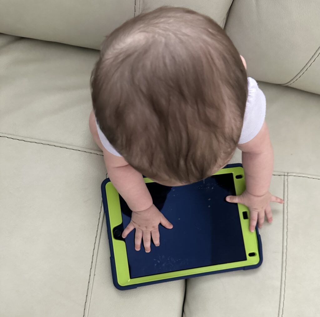 Baby with I pad